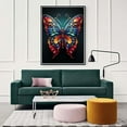 thumbnail image 2 of 5D Diamond Art Painting Kits Butterfly, DIY Paint with Diamond Art Animal Round Full Drill Crystal Diamond Embroidery Paintings Arts Craft for Home Office Wall Decor, 2 of 7