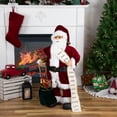 thumbnail image 2 of Northlight 32" Traditional Santa Claus with Gift Bag and List Christmas Figure, 2 of 5