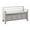 White, variant on Linon Lenly Ladder Back Wood Bench with Flip Top Storage, 46"L x 17"D x 25"H, White