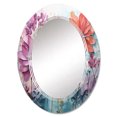 thumbnail image 2 of DESIGN ART Designart "Multicolored Ferns Field II" Floral Modern Wall Mirror 20in.x30in., 2 of 4