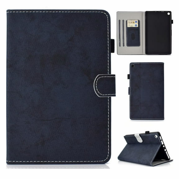 Dteck Amazon Kindle Fire HD10 2015/2017 Case,PU Leather Wallet Protective Case Pattern Stand Shockproof Cover