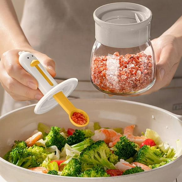 Big Savings! Seasoning Bottle with Adjustable Spout, Leak-Proof Spice Bottle for Accurate Dispensing, Large Opening for Easy Refilling, Kitchen Spice Control Jar