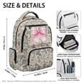 thumbnail image 5 of Pzuqiu Pink Bow Camo Backpack for School Kids Girls 17 Inch Large Capacity Schoolbag with Side Pockets Bookbags College Students Backpacks Lightweight Laptop Daypack for Ages 6-18, 5 of 7