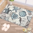 thumbnail image 5 of Ocean Kitchen Floor Mat Anti Fatigue Cushioned, Coastal Kitchen Runner Rug Non Slip Washable, Waterproof Nautical Standing Floor Comfort Mat Marine Life Padded Mats Cushion Gel Mat,18 x 30 Inch, 5 of 6
