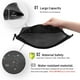 thumbnail image 3 of Water-Resistant Material Zipper Pouch, Mesh Zipper Bags for Storage, Travel, Office (Black, Small), 3 of 5