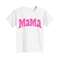 thumbnail image 4 of Zpanxa T-Shirts pour Tout-Petites Fille Imprimé Fête des Mères Col Rond Manches Courtes Haut Polyester Spandex 12-13 Ans, 4 of 5