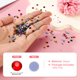 thumbnail image 2 of Uxcell 2880 Piezas de Rhinestone Hotfix Flatback de 2mm Cristal Redondo Resina Trims Perlas Gemas para Manualidades Ropa Decoración DIY Arte de Uñas, (SS6, Rojo), 2 of 7
