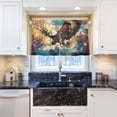 thumbnail image 6 of BZSMCE Set of 2 Pieces Kitchen Window Curtain Fashion Eagles in Motio Printed 27x24in/27x36in, 6 of 9