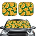 thumbnail image 2 of Fotbe Orange 2-Piece Car Windshield Sun Shade | Sun Blocker for Car Windshield | Foldable Automotive Interior Accessories for Sun Protection-Medium, 2 of 7