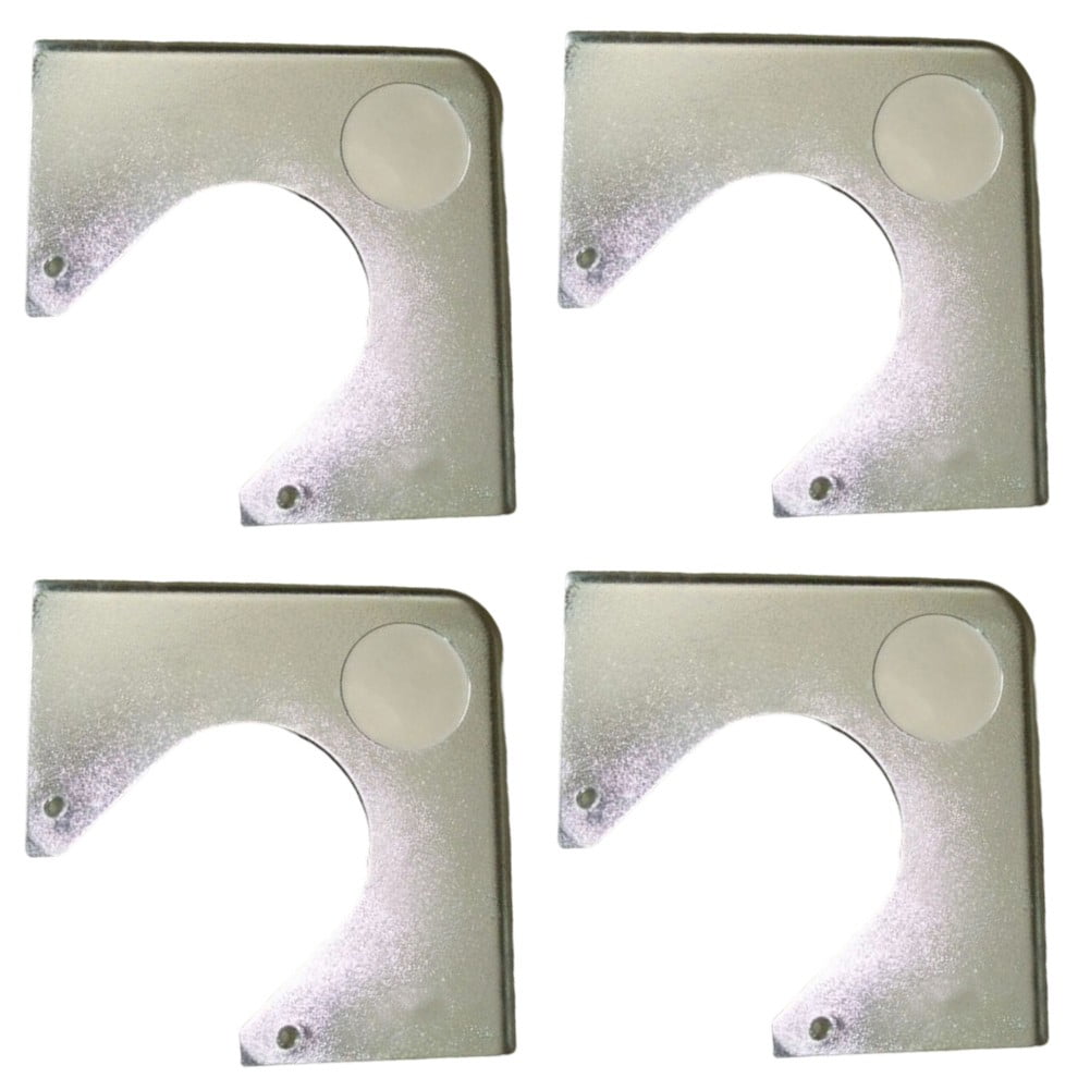 Billiards Table Corner Protectors 4pcs Set for Pool Tables Plastic White Black