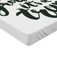 thumbnail image 2 of Ambesonne Saying Fitted Sheet, Do Not Grow up Its a Trap, Twin Size, Charcoal Grey and White, 2 of 3