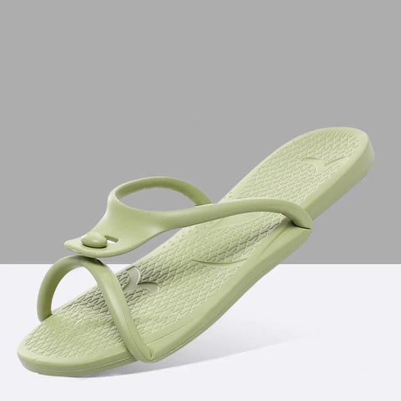 Xucatan Women's Foldable Flip Flops, Portable Travel Thong Sandals with Massage Textured Insole, Soft EVA Non Slip Sole, Lightweight Beach Slippers for Spring Summer Vacation Gift