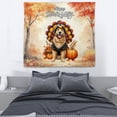 thumbnail image 3 of Happy Thanksgiving Golden Retriever Turkey Costume Pumpkins Autumn Leaves Tapestry Goldens Dog Lover Gifts Idea Wall Hanging Backdrop Home Decor - 130144, 3 of 5