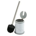 thumbnail image 2 of Bath Bliss Self Closing Lid Toilet Brush and Holder 2 Pack Replacement Brushes in Marble, 2 of 4
