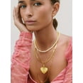 thumbnail image 2 of KeyStyle Heart Necklace for Women Personalized Locket Necklaces that Holds Pictures 14K Gold Plated, 2 of 10