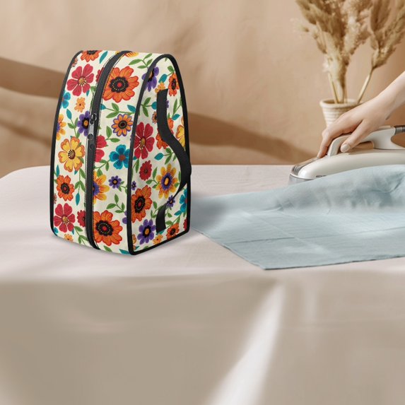 HELLHERO Dustproof Portable Carrying Case Lightweight Iron Accessories For Garment Care Floral St.Patrick's Day, Case Only