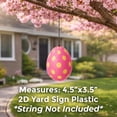 thumbnail image 3 of VictoryStore Easter Flat Hanging Eggs Set, Set of 32, 2D Eggs, Waterproof Corrugated Plastic, 3 of 7