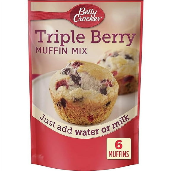 Betty Crocker Triple Berry Muffin Mix, 6.5 oz.