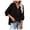 A-Black413, variant on Womens Tops Henley Collar Hooded Drawstring Button Front Long Sleeve Loose Fit Blouses Casual Street Shirts