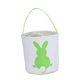 thumbnail image 1 of Lovely Easter Bunny Basket Bag Egg Hunt personalizado con asa de transporte Tote Easter Rabbit Cubos para niño niña regalo, decoración de fiesta navid Cola Verde SM SunniMix Canasta Conejito De Pascua, 1 of 8