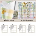 thumbnail image 5 of Colorful Easter Swag Valances for Windows 2 Pack, Kitchen Window Curtains 36 Inch Length, Easter Eggs Botanical Spring Floral Privacy Swag Curtains for Living Room/Bathroom with Rod Pocket 36"x36", 5 of 8
