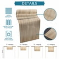 thumbnail image 6 of Orange Brown Table Runner - 60 Inch Long Modern Abstract Art Ombre Striped Cotton and Linen Blended Dress Scarves Farmhouse Table Runner for Kitchen Dining, Coffee Table, 13" x 60", 6 of 8