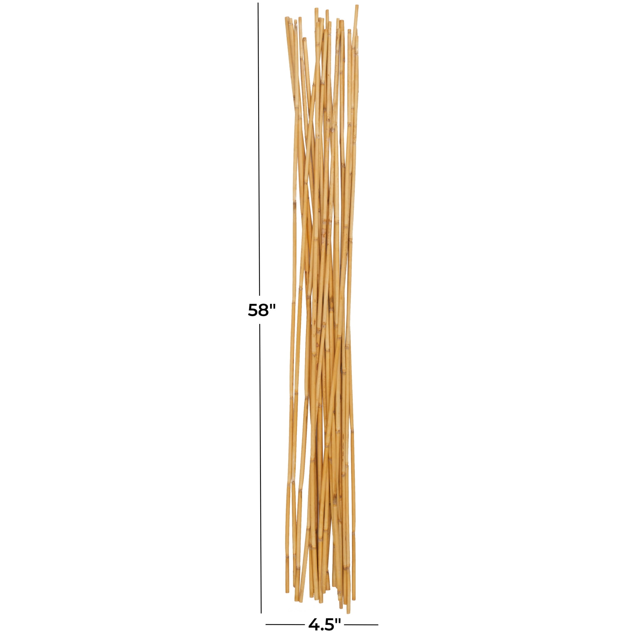 58" Tall Sticks Bamboo Wood Natural Foliage Bouquet, by DecMode