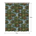 thumbnail image 5 of Colorful Dinosaurs Waterfall Landscape Pattern Shower Curtain 72"x84" ,Bathroom Decorative Shower Curtains Set with 12 Hooks,Modern Waterproof Washable Shower Curtain, 5 of 6