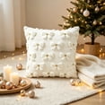 thumbnail image 6 of Yeciiwht Christmas Pillow Covers 18x18in，Knitted Bow Pillow Cases Decorative Throw Pillow Covers with Heart Accents for Home Christmas Decor, 6 of 6