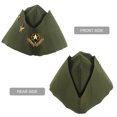 thumbnail image 4 of Sombrero de baile marinero, baile cuadrado, actuación, velero, abanico, azafata, barco, otoño, tres estrellas, trigo, boinas, gorra militar (verde militar), 4 of 7