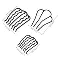 thumbnail image 4 of IBASETOY 6Pcs Metal Hair Comb Set Assorted Color Decorative Side Hair Combs for Elegant Hairstyles, 4 of 7
