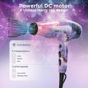 PARWIN PRO BEAUTY Titanium Hair Dryer Straightener Cone Curling Iron Combo | 1875W Power | Starry Color Upgraded model | Perfect Gift Styling Set