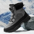 thumbnail image 4 of Gray Warm Men'S Snow Boots High-Top Design Comfortable For Winter Wear Trendy Youth Style Durable And Insulated, 4 of 4