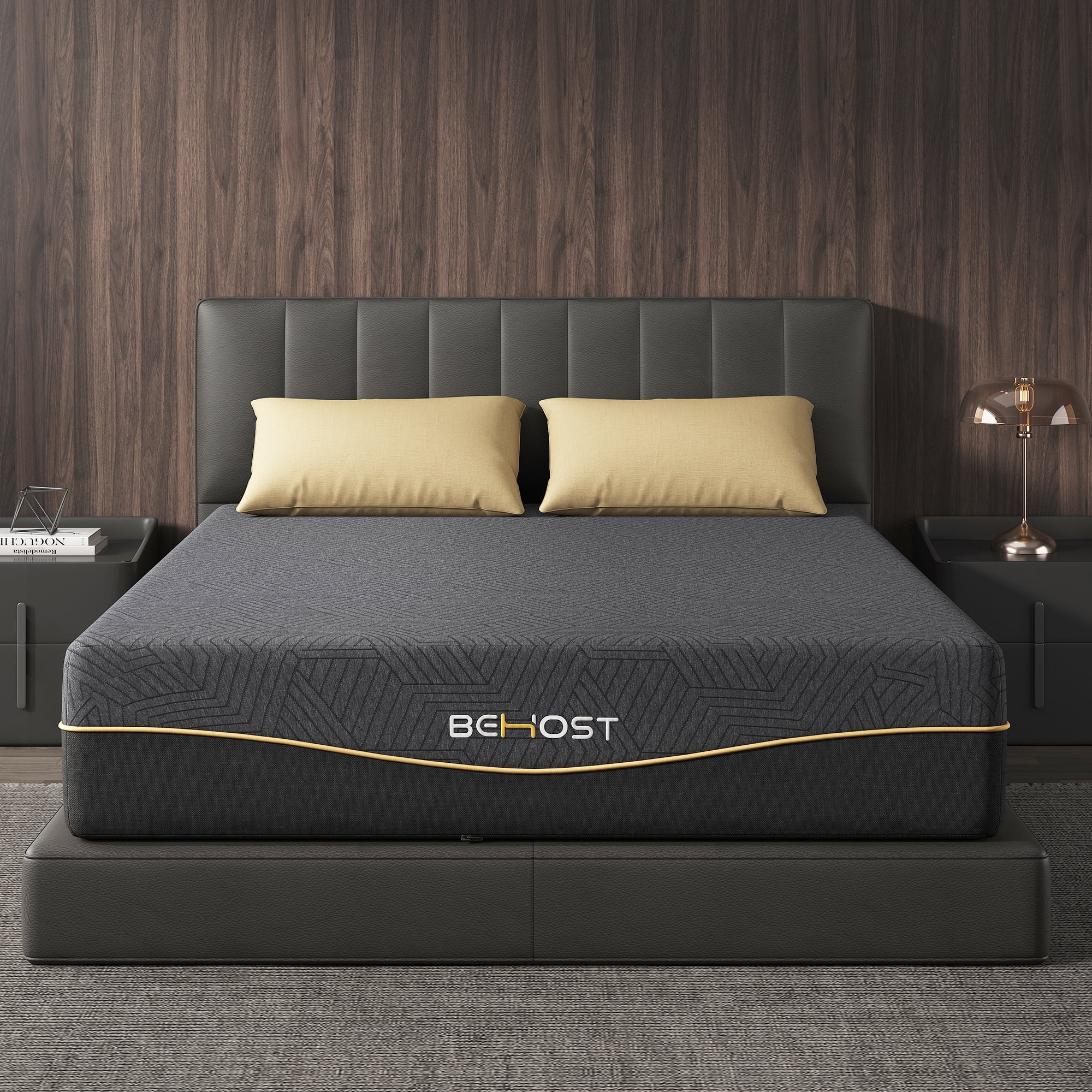 BEHOST 10 inch Memory Foam Mattress Twin Size, Fiberglass-Free, Breathable & Certified for Pressure Relief