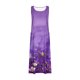 thumbnail image 4 of Vestido de Verano para las Mujeres sin Mangas Lino-Look Impreso Maxi, Suelto Fluido Y Vestido Sexy de Moda para las Mujeres, 4 of 5