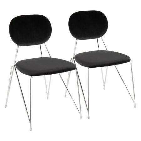 Lumisource Gwen Velvet Dining Side Chair Set Of 2