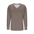 thumbnail image 3 of LIaqionyy Plus Size for Womens Tops V Neck Cute Trendy Shirts Casual Fashion Loose Blouses Fall Clothes, 3 of 4