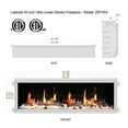 thumbnail image 2 of Litedeer Homes Electric Fireplace Insert ZEF78VS Litedeer Gloria II Wall Mounted Electric Fireplace with APP 78 inch, 2 of 5