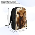 thumbnail image 4 of Easygdp Cow With Butterflies Lilies Mochila Versátil y Elegante: Comodidad, Almacenaje y Durabilidad para la Universidad, Trabajo, Viajes y Uso Diario, 4 of 8