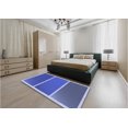 thumbnail image 5 of Ahgly Company Machine Washable Indoor Round Transitional Sky Blue Area Rugs, 5' Round, 5 of 7