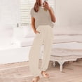 thumbnail image 5 of Women's 2 Piece Casual Outfit Long Sleeve Top and Pants Set, 5 of 9