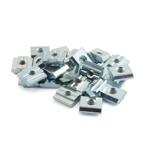 PZRT 24 Pcs Écrou Coulissant M5 Série 20 pour Profil Extrusion Aluminium 2020 Rainure 6mm