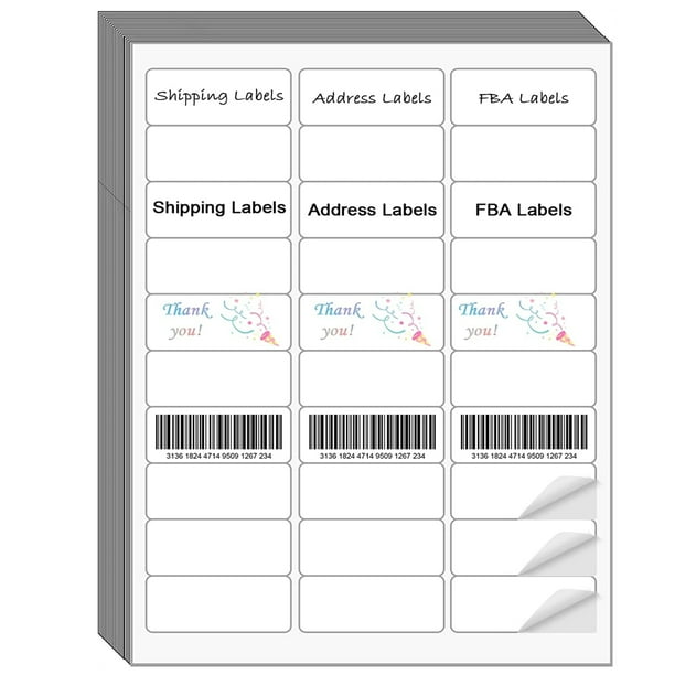 NefLaca Mailing Address Labels for Laser/Inkjet Printer 1" x 2 5/8
