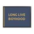 thumbnail image 5 of Stupell Industries Long Live Boyhood Children's Phrase Bold Yellow Blue Graphic Art Black Framed Art Print Wall Art, 14x11, by Daphne Polselli, 5 of 5