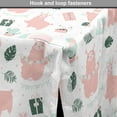 thumbnail image 4 of Llama Dog Crate Cover, Repetitive Fluffy Animal Cactus Giftbox Cartoon Illustration, Easy to Use Pet Kennel Cover Small Dogs Puppies Kittens, 7 Sizes, Blush Laurel Green, by Ambesonne, 4 of 6