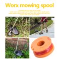 thumbnail image 1 of Kits de reemplazo de cortacésped ecológico línea de bordes de hierba Likrtyny de 10 pies cubierta de tapa de recortadora de carrete Compatible con herramienta de jardín WORX, 1 of 7