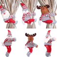 thumbnail image 4 of Adorno de muñeco con hebilla para cortina navideña de Papá Noel y alce, decoración navideña para el hogar, regalos navideños de 2022, Navidad, Año Nuevo 2023, 4 of 5