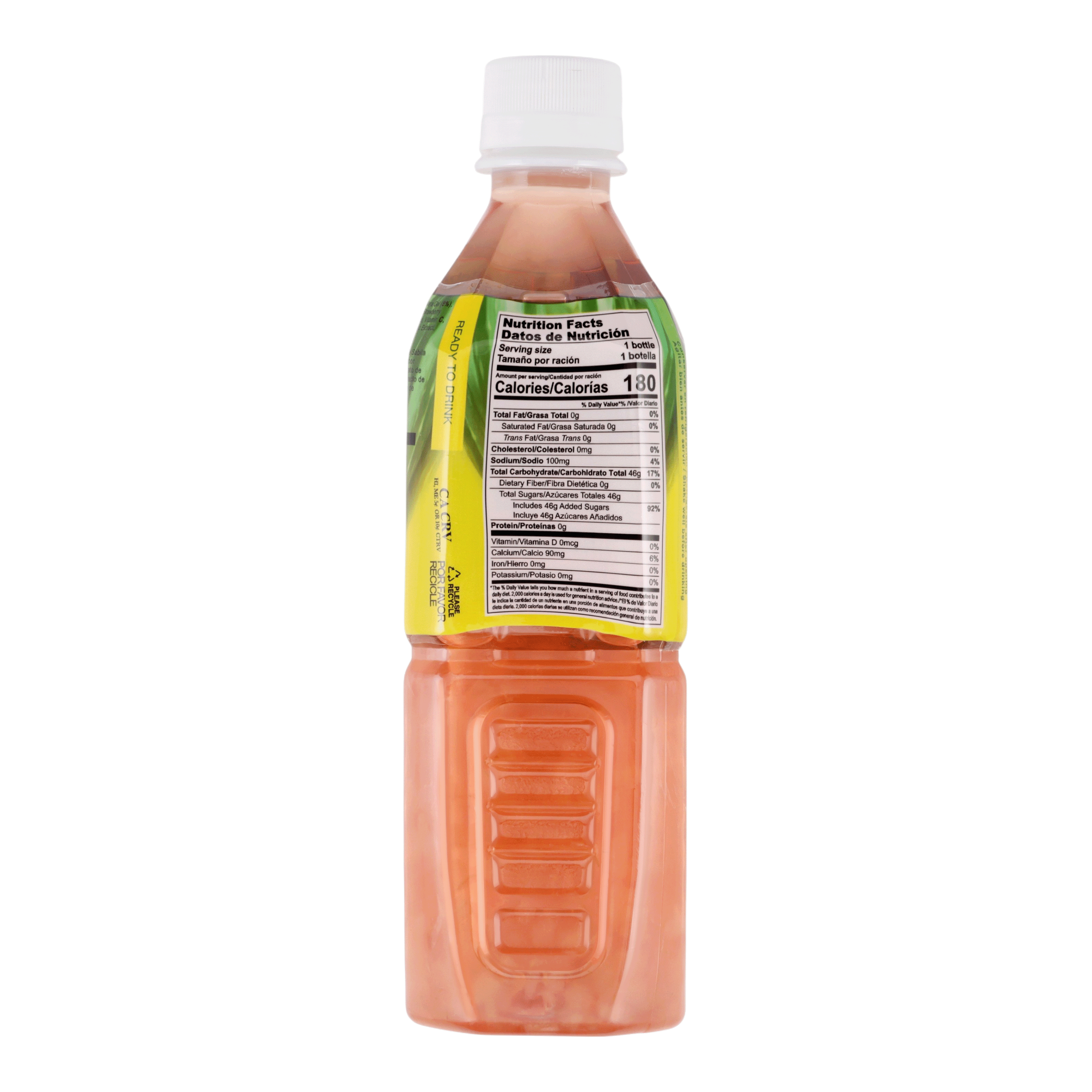 Aloevine Strawberry Aloe Vera Drink with Aloe Pulp, 16.9 fl oz, 20 Count Bottles