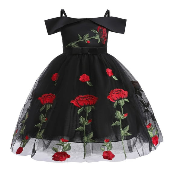 RIJOPUTY 2t Dresses for Toddler Girls Toddler Girl Dress 5t Holiday Dress Kids Gymnastics Clothes Vestido Blanco De Niña Girls 6 Clothes 12-18 Month Girl Clothes Summer Kids Dance Clothes 12-24