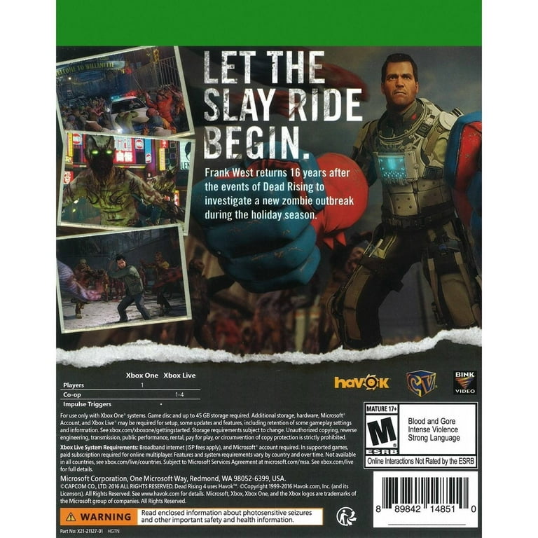 Dead Rising, Capcom Entertainment, Xbox One, [Physical Edition], 55016